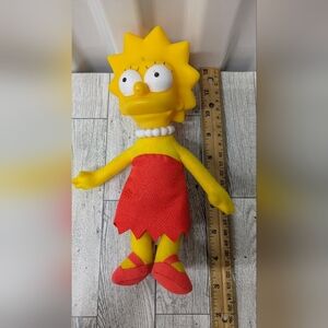 Lisa Simpson Yellow and Red Stuffed Toy